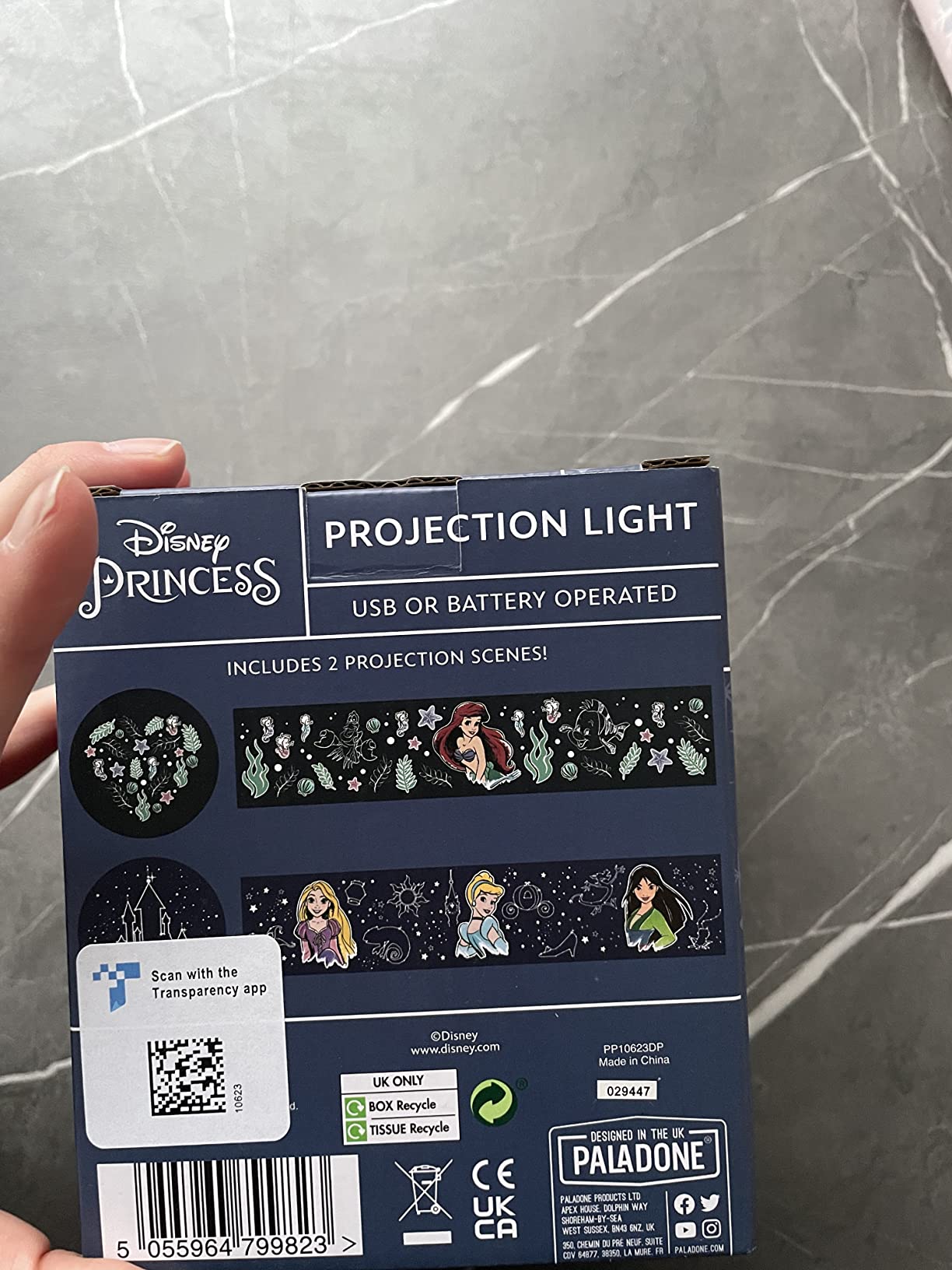 Paladone Disney Princess Projektion Licht 2 Szenen
