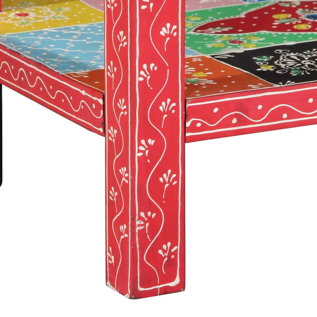 vidaXL Möbel Konsolentisch Mehrfarbig 80x35x76 cm Akazie