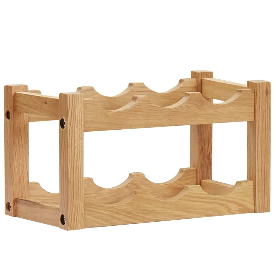 vidaXL Möbel Weinregal Eiche 6 Flaschen 37x21x21 cm