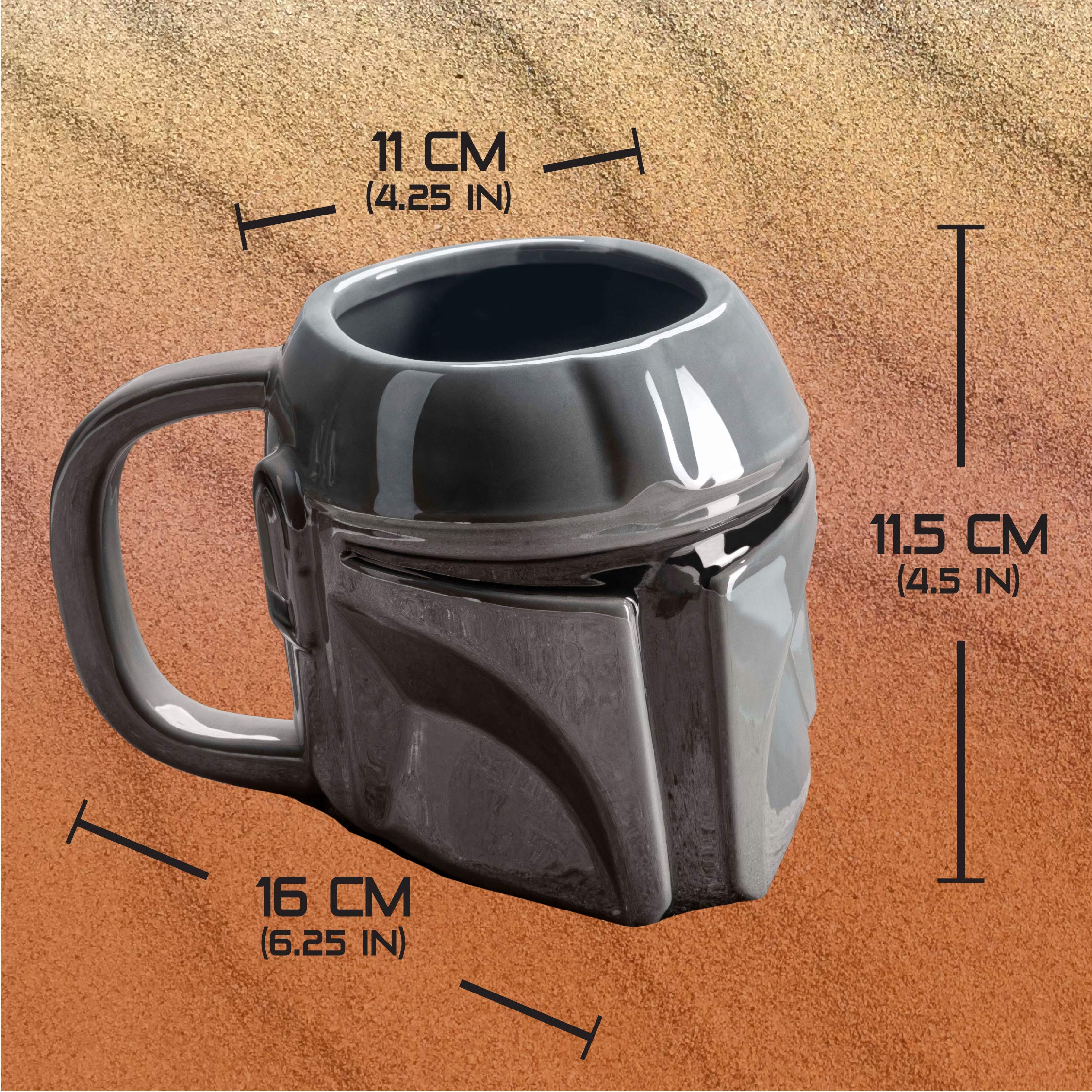 Paladone Drinkware Mandalorian Tasse Helm 650 ml Keramik