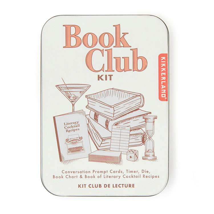 Kikkerland Home Book Club Kit Lesespiel Dose Buchliebhaber
