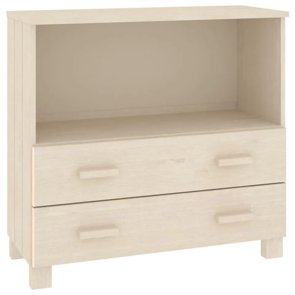 vidaXL Möbel Sideboard Honigbraun 85x35x80cm Kiefer Massivholz