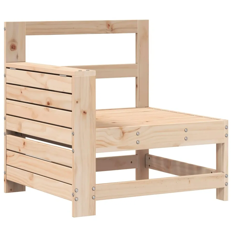 vidaXL Heim & Garten Gartensofa Kiefer Mittelsofa mit Tisch