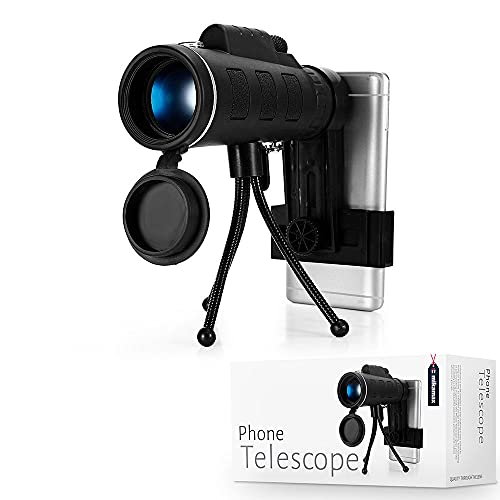 Mikamax Tech Phone Telescope Monokular mit Stativ 15,5 cm