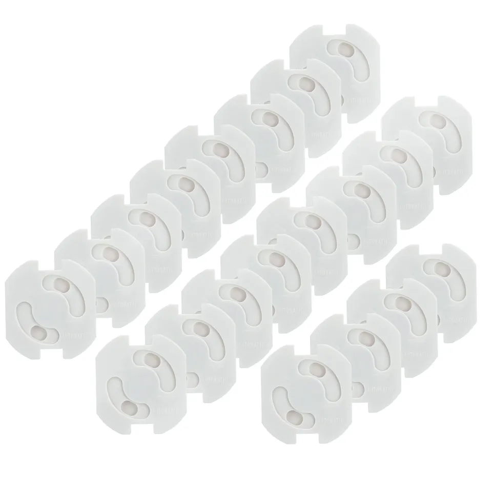 Intirilife Steckdosenschutz kleben weiß 20er Set 3,7x3 cm