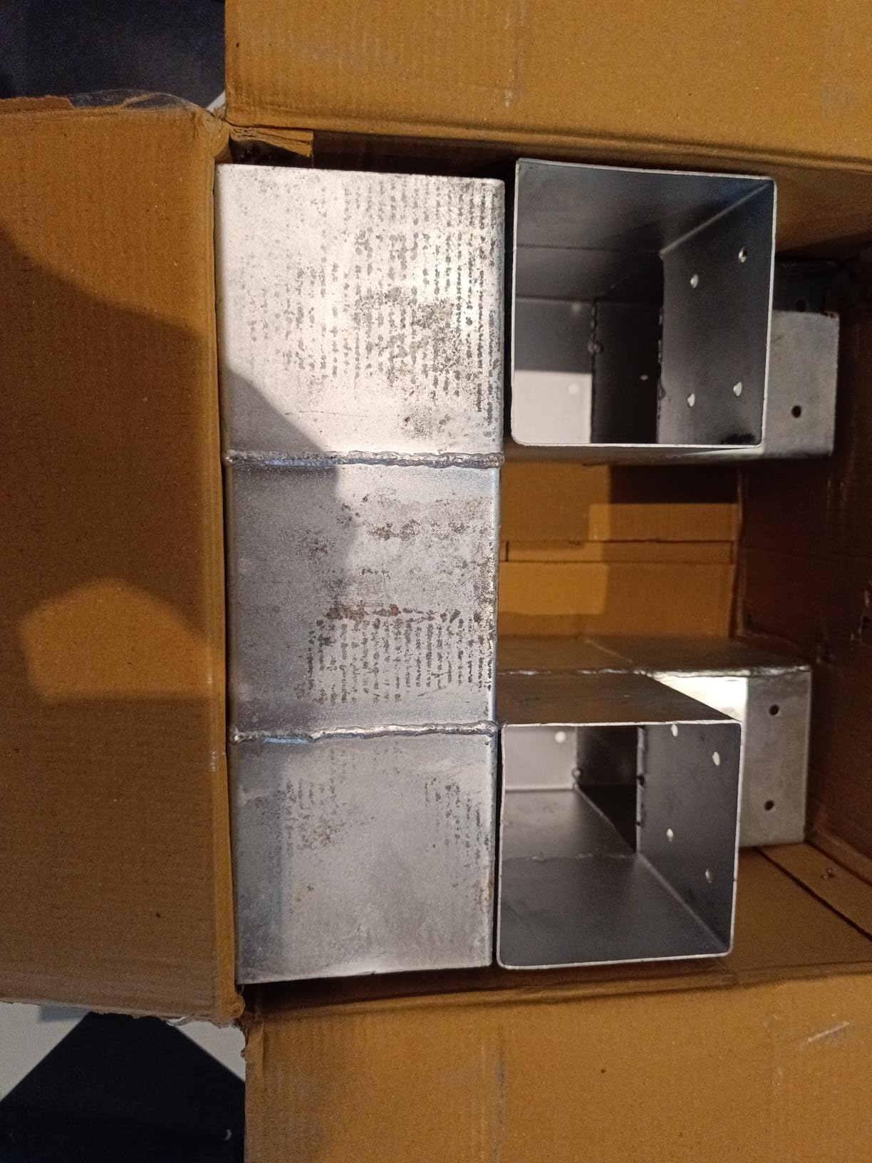 vidaXL Heim & Garten Pfostenverbinder T-Form 101x101mm 4er