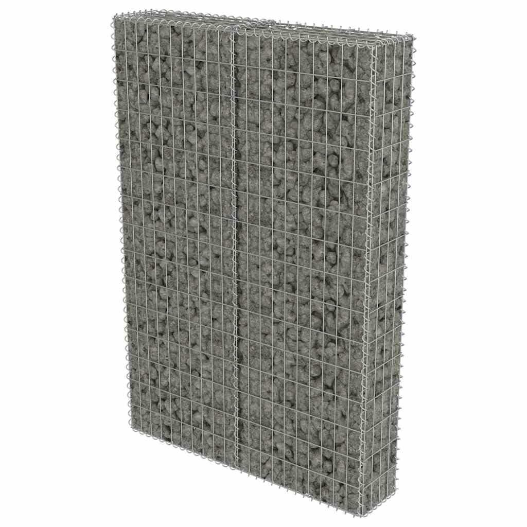 vidaXL Heim & Garten Gabionenwand Stahl 100x20x150 cm verzinkt