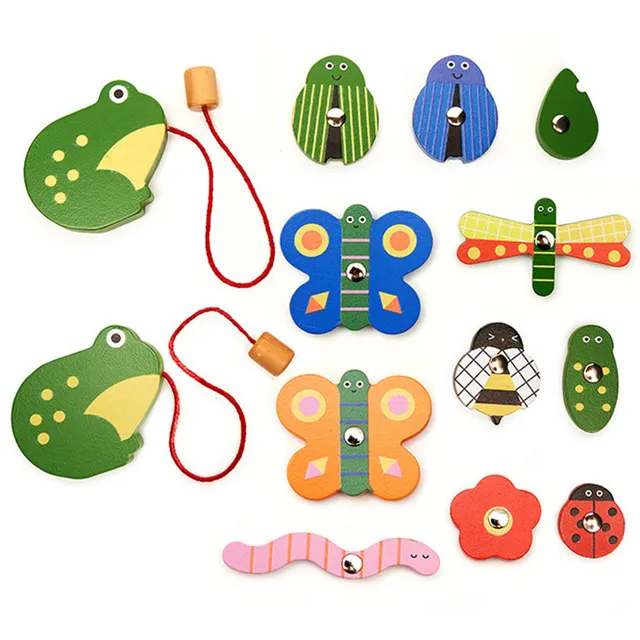 Kikkerland Kidoki Catch a Bug Angelspiel Holz Frosch