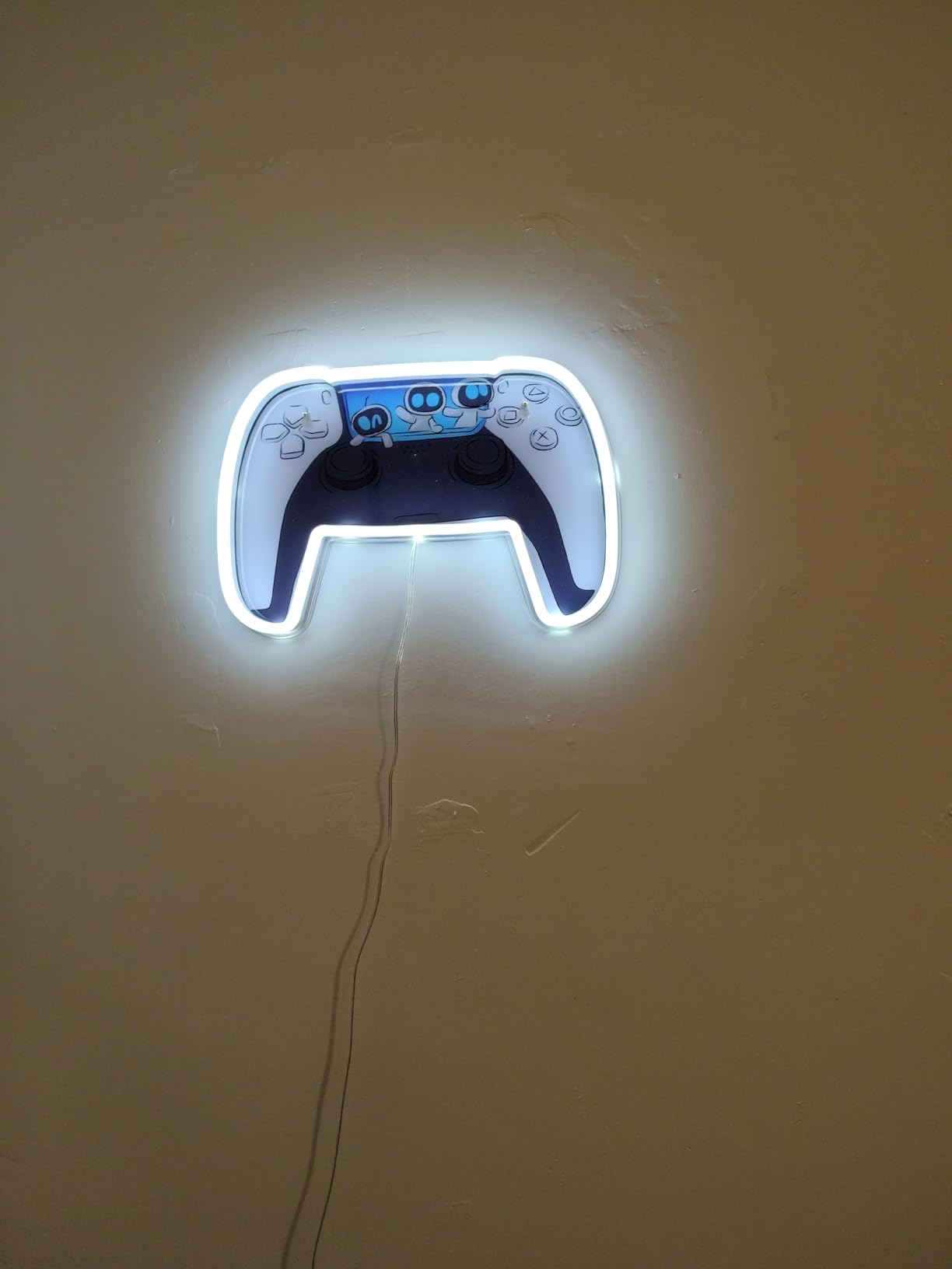 Paladone Lighting Astrobot LED-Neonlicht Wandmontage weiß-blau