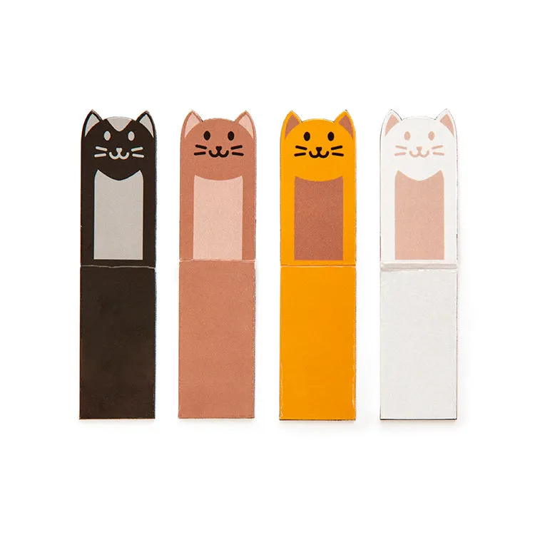 Kikkerland Cats Magnetlesezeichen Katzen 4er Set