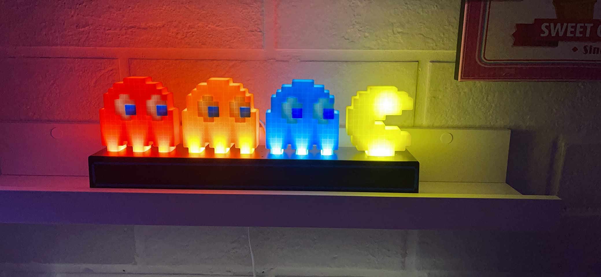 Paladone Pac Man Geister Schreibtischlicht LED 30 cm 3 Modi