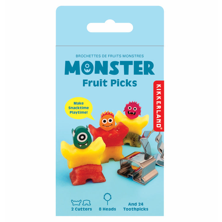 Kikkerland Home Monster Fruit Picks Obstspieße 34-tlg.