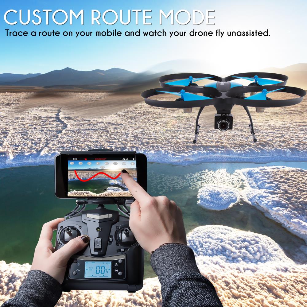 Serenelife Drohne Quadrocopter mit HD-Kamera WiFi FPV