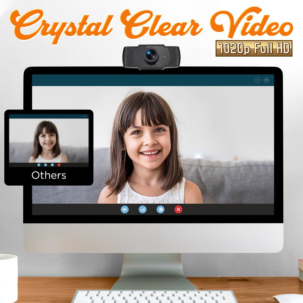 Serenelife Cameras Webcam 1080P mit Mikro USB 90°