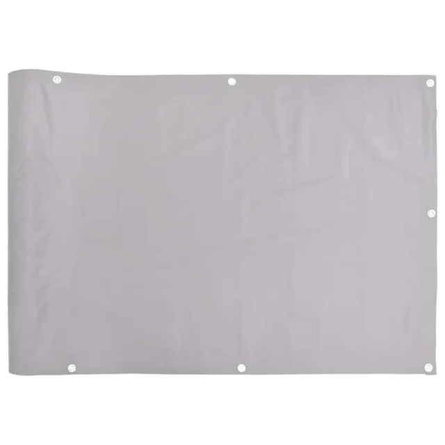 vidaXL Heim & Garten Sichtschutz Grau PVC 1000x90cm Ösen