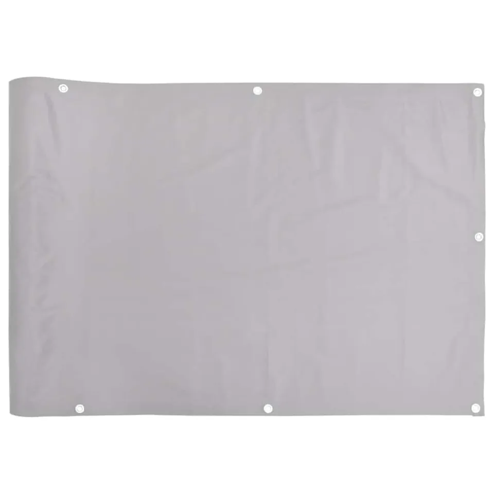 vidaXL Heim & Garten Sichtschutz Grau PVC 1000x90cm Ösen