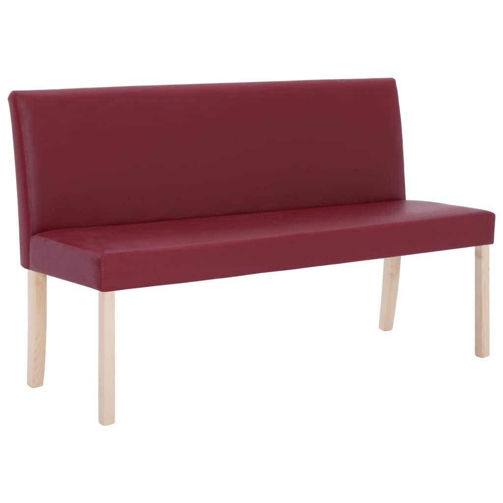 vidaXL Möbel Sitzbank 139,5 cm Dunkelbraun Kunstleder