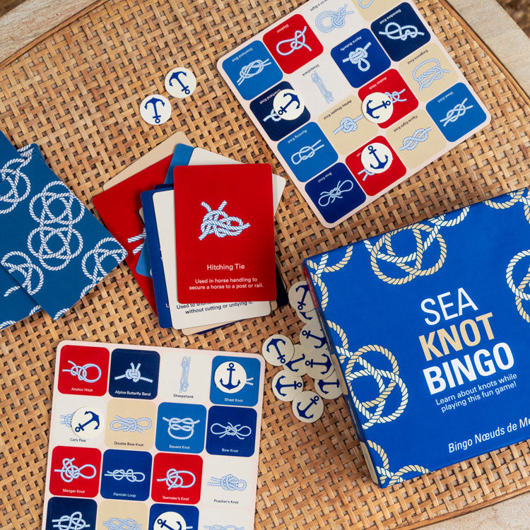 Kikkerland Play Sea Knot Bingo Gesellschaftsspiel Seemannsknoten