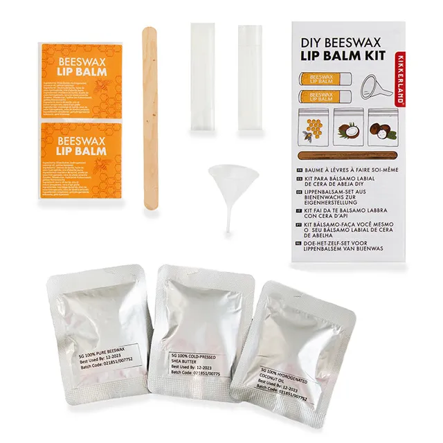 Kikkerland Crafters DIY Lippenbalsam-Set Bienenwachs 3x5 g