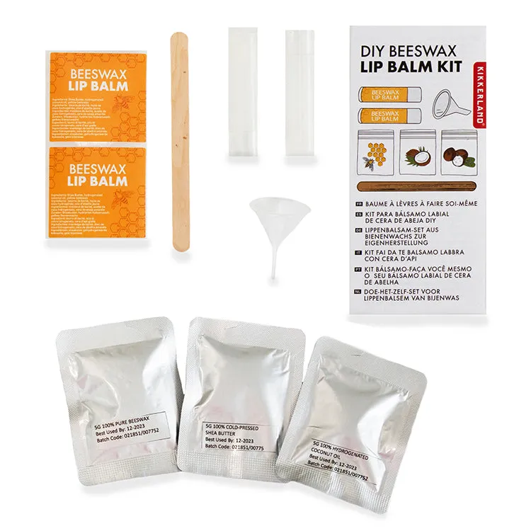 Kikkerland Crafters DIY Lippenbalsam-Set Bienenwachs 3x5 g