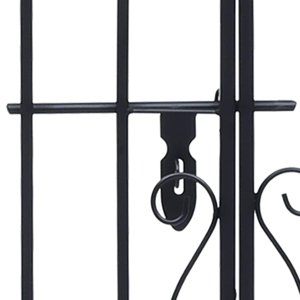 vidaXL Heim & Garten Doppelflügeltor Gartentor Schmiedeeisen 122cm