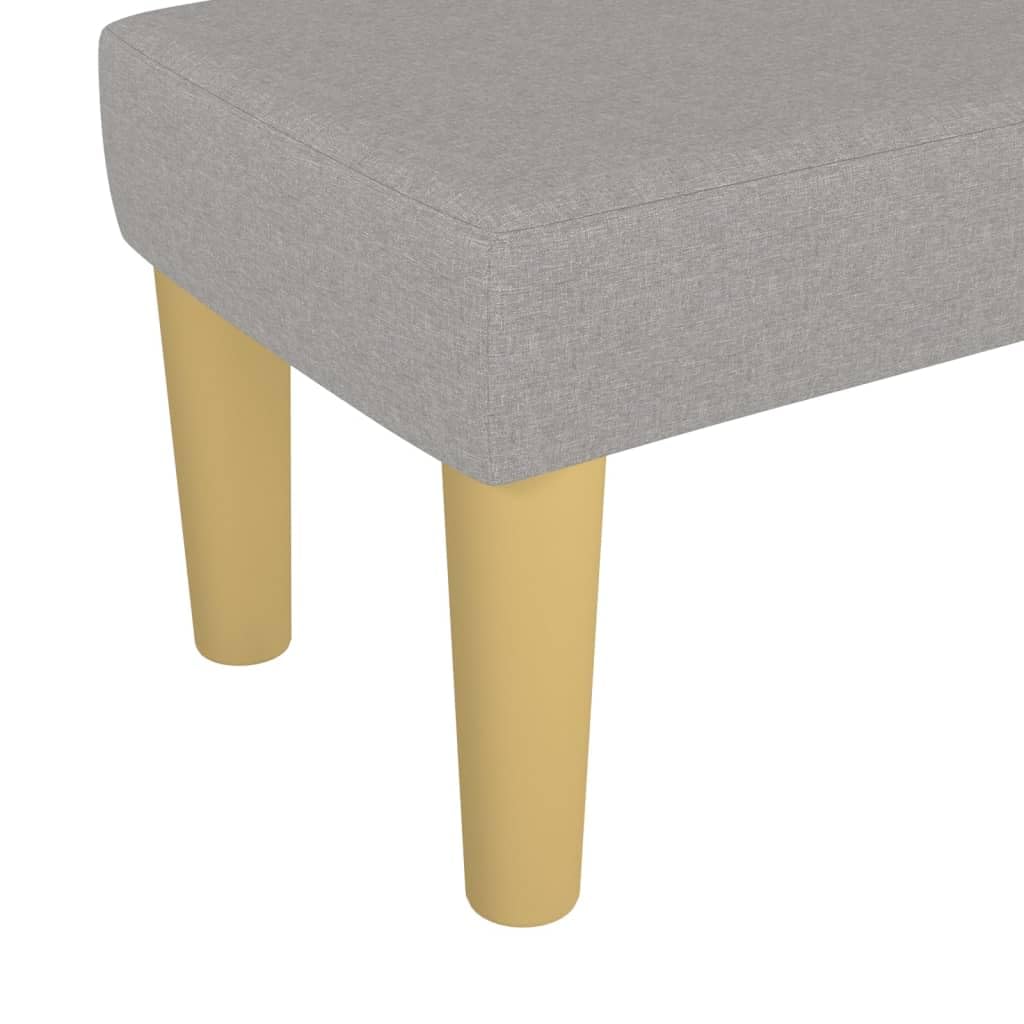 vidaXL Sitzbank Hellgrau Stoff 70x30x30 cm Polsterbank