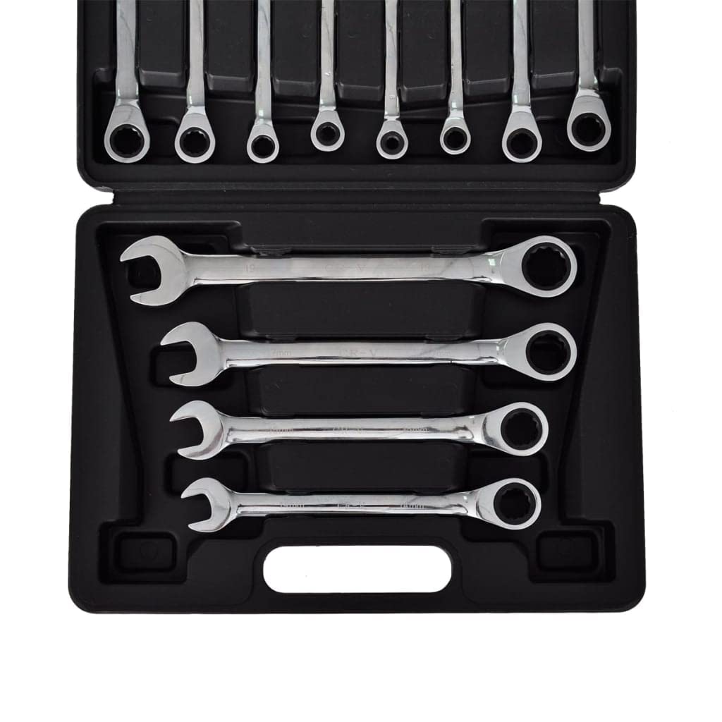 vidaXL Heimwerkerbedarf Ratschenschlüssel Set 12-tlg 6-19mm