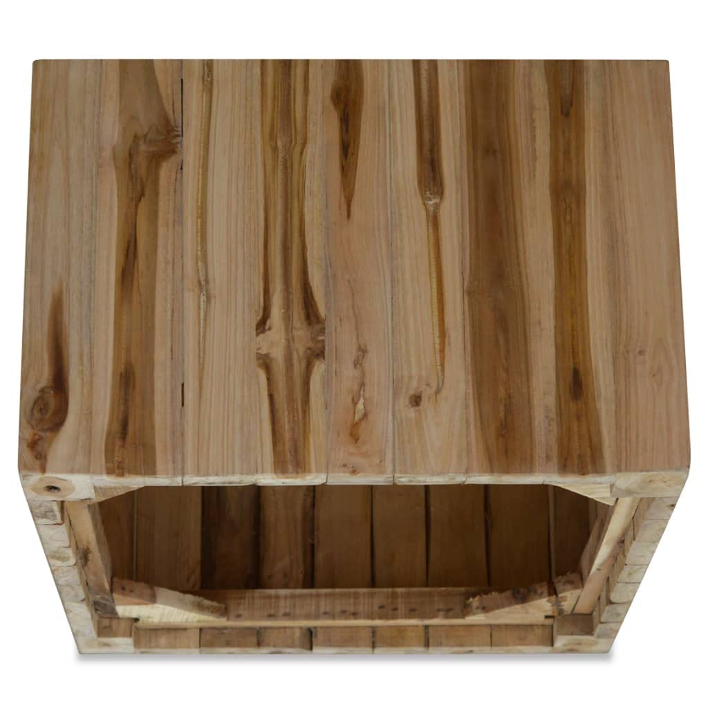 vidaXL Möbel Teak Couchtisch 50 cm Kaffeetisch Holz