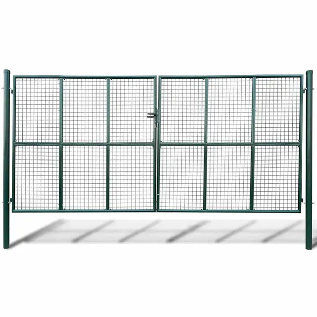 vidaXL Heim & Garten Gartentor Stahl 415x250 cm Grün
