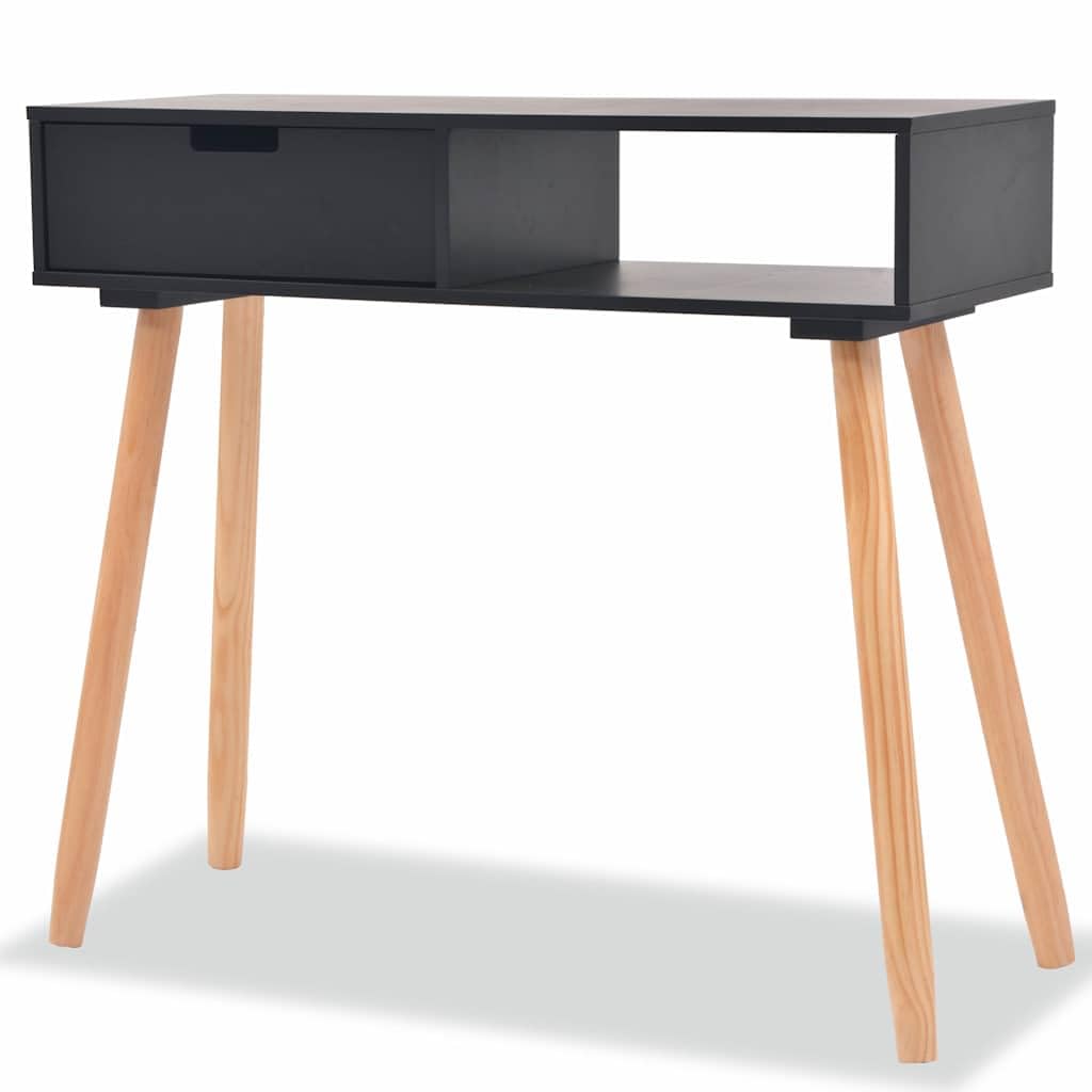 vidaXL Möbel Konsolentisch Pinienholz 80x30x72 cm Weiß