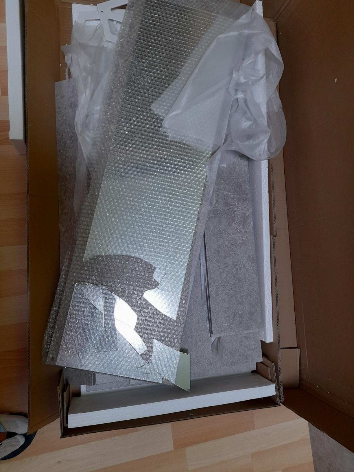 vidaXL Möbel Garderobenset 3-in-1 Eiche Schuhschrank Spiegel