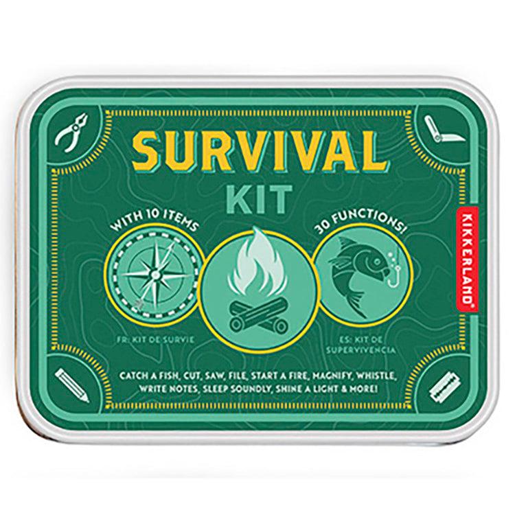 Kikkerland Tools Survival Kit Outdoor Set 10-teilig