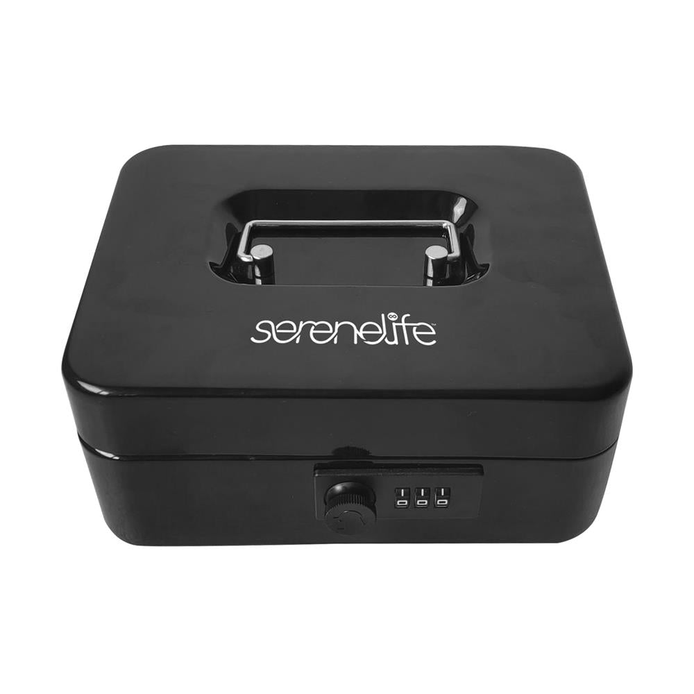 Serenelife Storage Geldkassette Stahl 20 cm mit Schloss