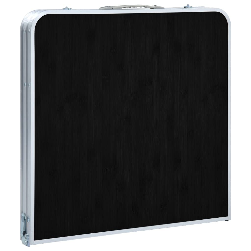 vidaXL Campingtisch klappbar 60x60 cm Koffertisch grau höhenverstellbar