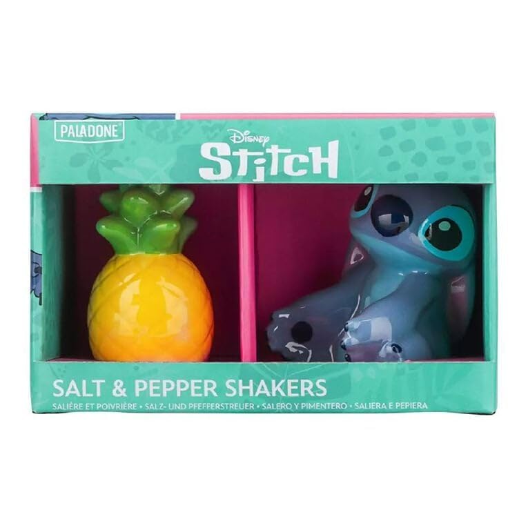 Paladone Homeware Stitch Salz- und Pfefferstreuer Keramik 2er Ananas