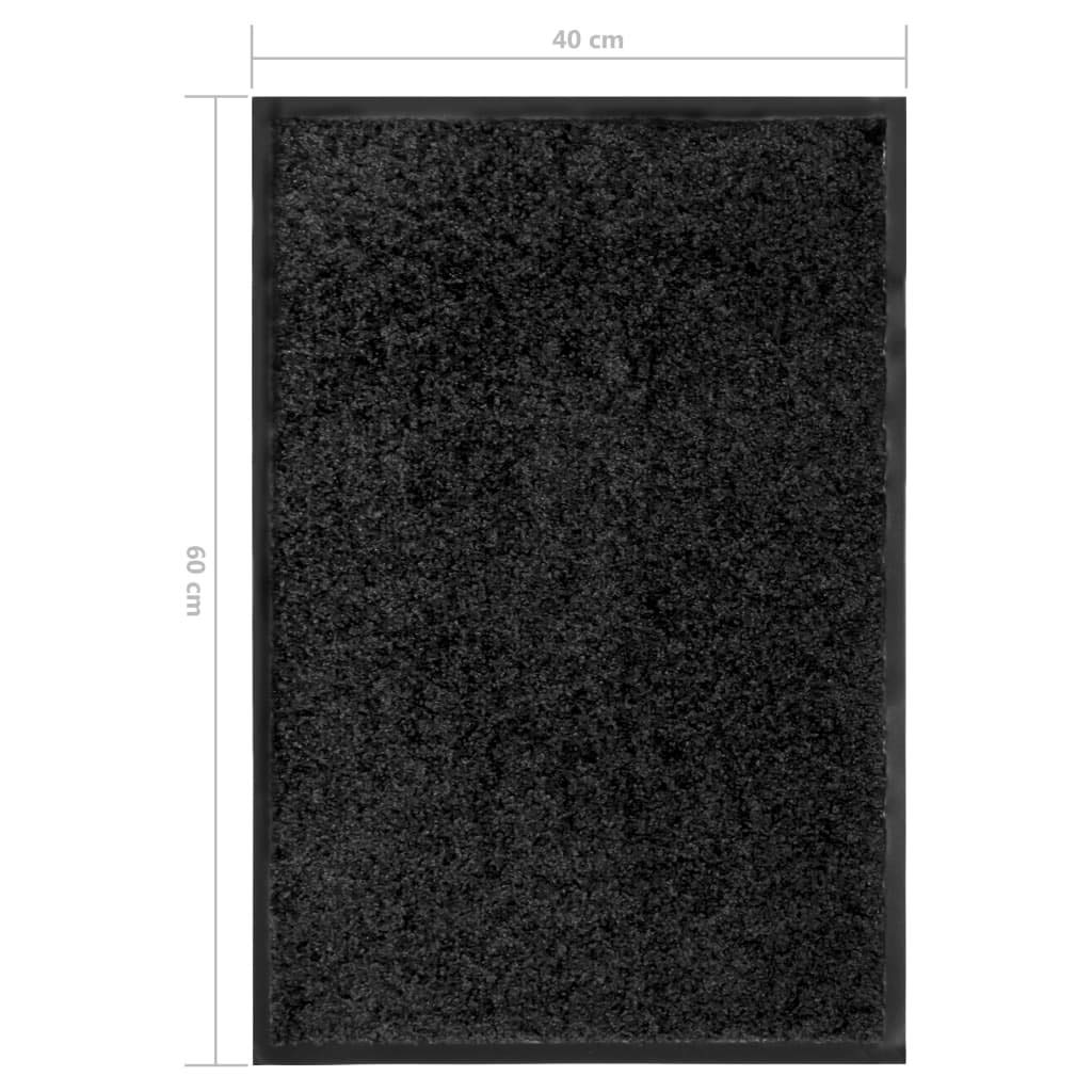 vidaXL Heim & Garten Fußmatte Schwarz 60x40 cm waschbar kaufen