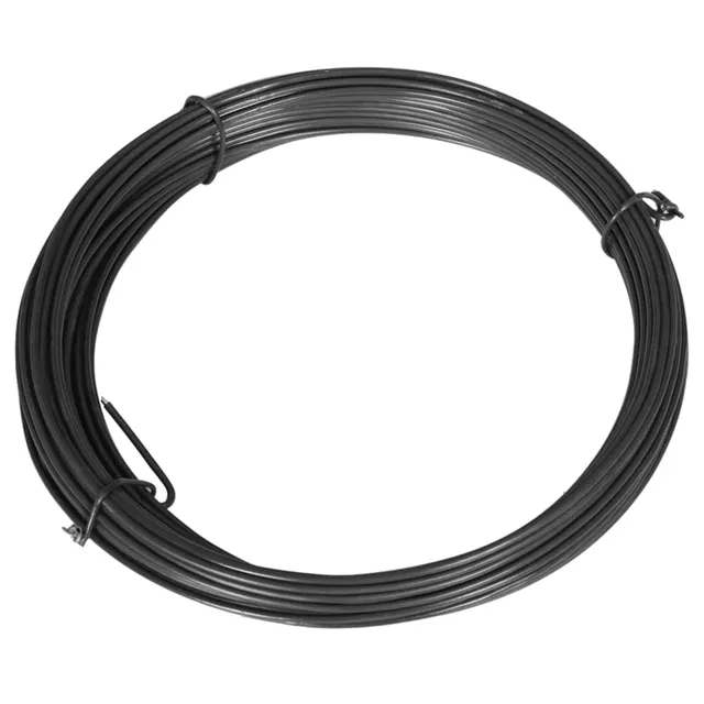 vidaXL Bindedraht Grau 25 m Stahl 1,4/2 mm PVC