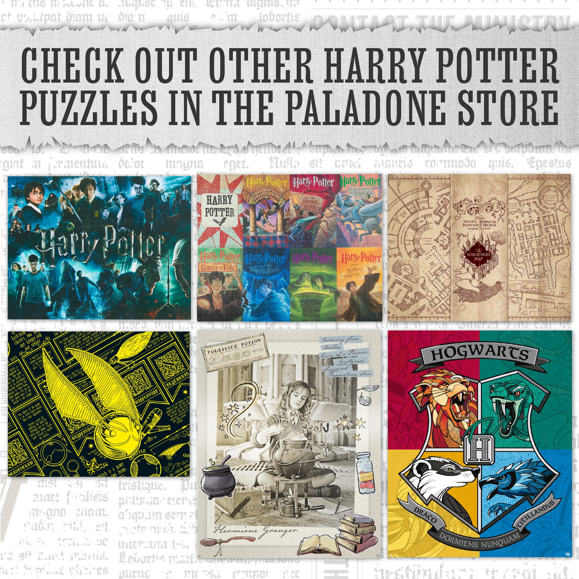 Paladone Harry Potter Collage Puzzle 1000 Teile Erwachsene