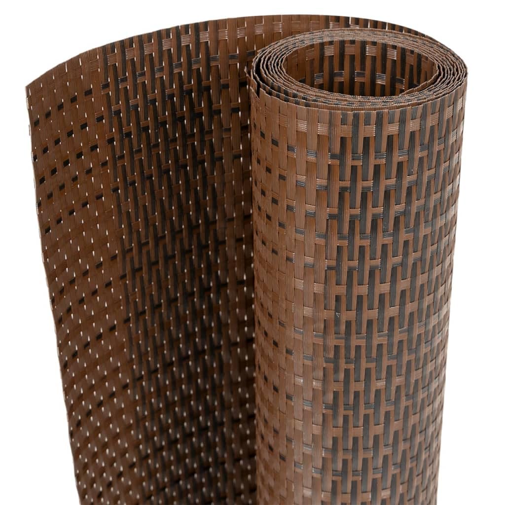 vidaXL Balkon-Sichtschutz Anthrazit 400x80cm PE Rattan-Optik