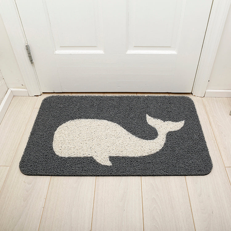 Kikkerland Home Whale Fußmatte Wal Anker Outdoor
