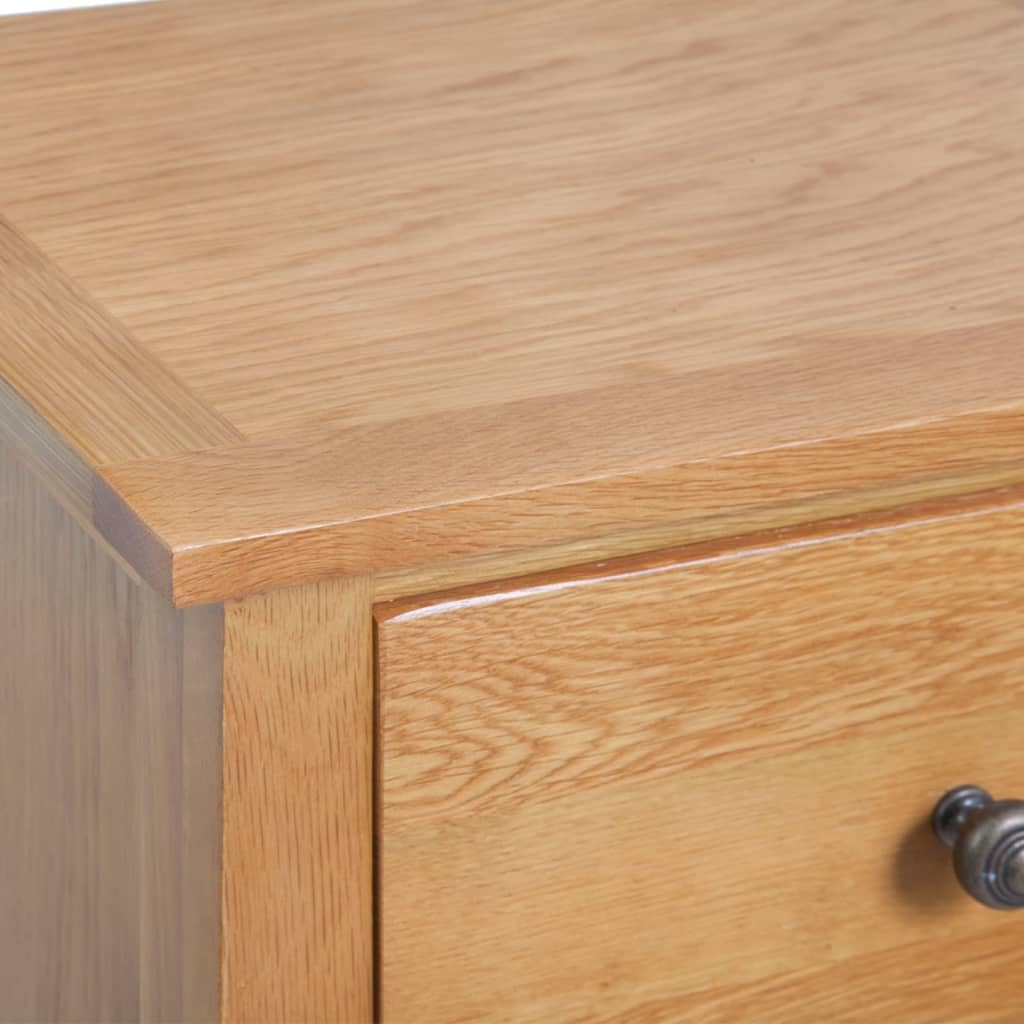 vidaXL Möbel Kommode Eiche massiv 45x32x110 cm 5 Schubladen