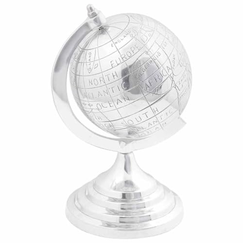 vidaXL Heim & Garten Skulptur Silber 16,5x14x26 cm Aluminium