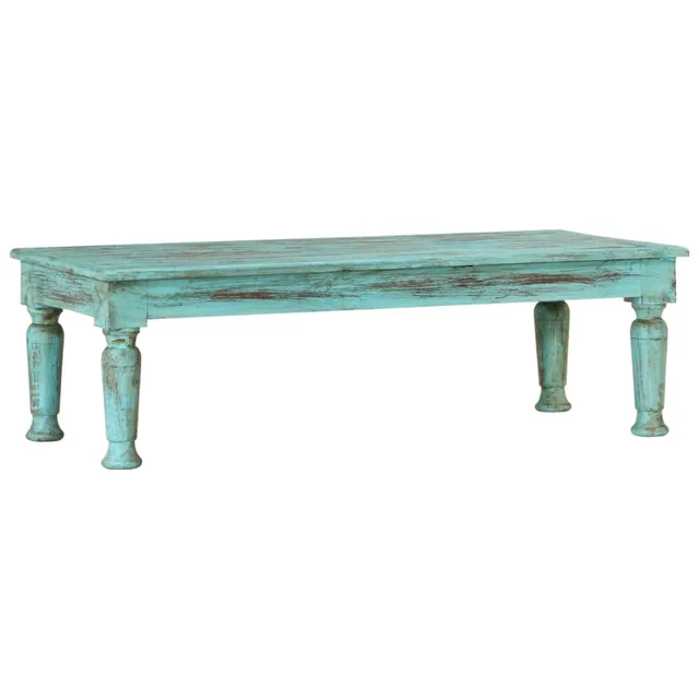 vidaXL Möbel Couchtisch Altholz massiv 110x50x34cm Antik