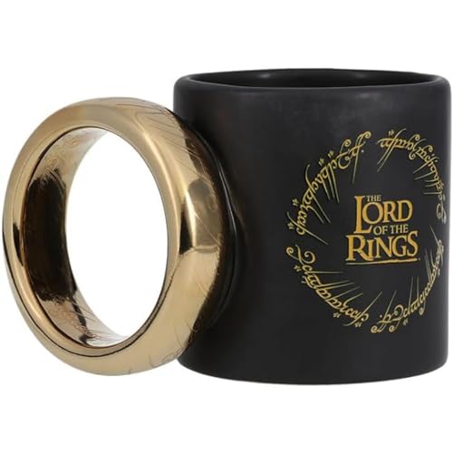 Paladone Herr der Ringe Eine Ring Becher 500 ml Keramik gold