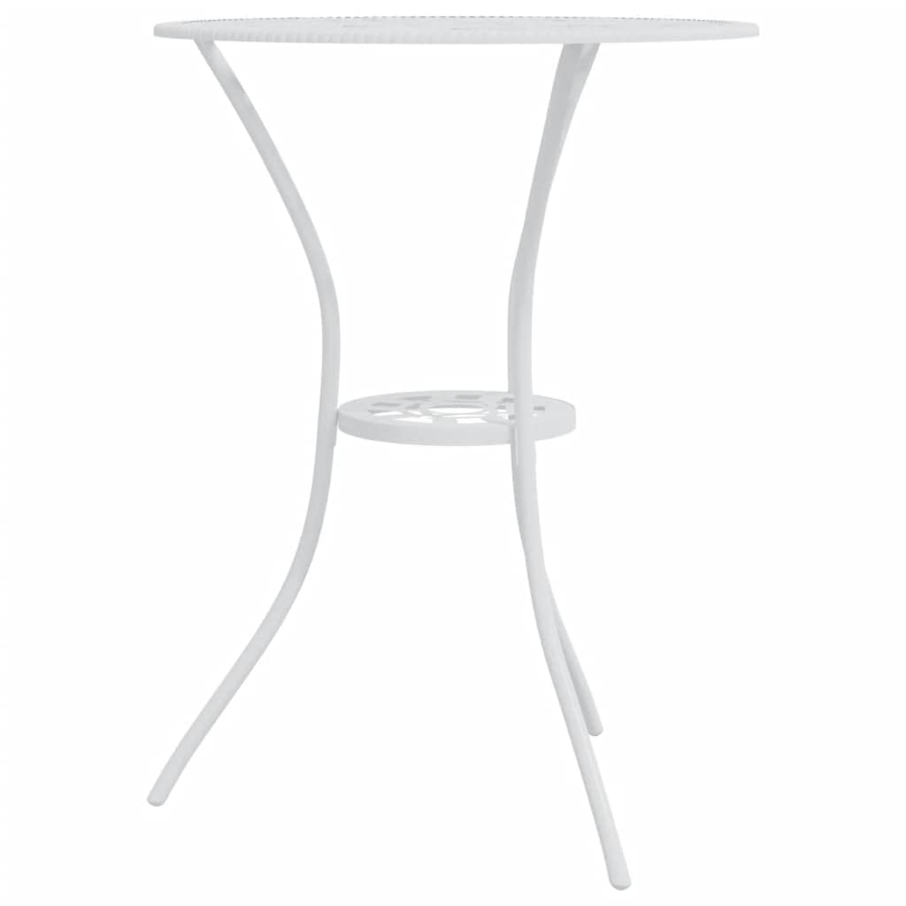 vidaXL Bistroset 3-TLG. Aluminiumguss Weiß Balkonset