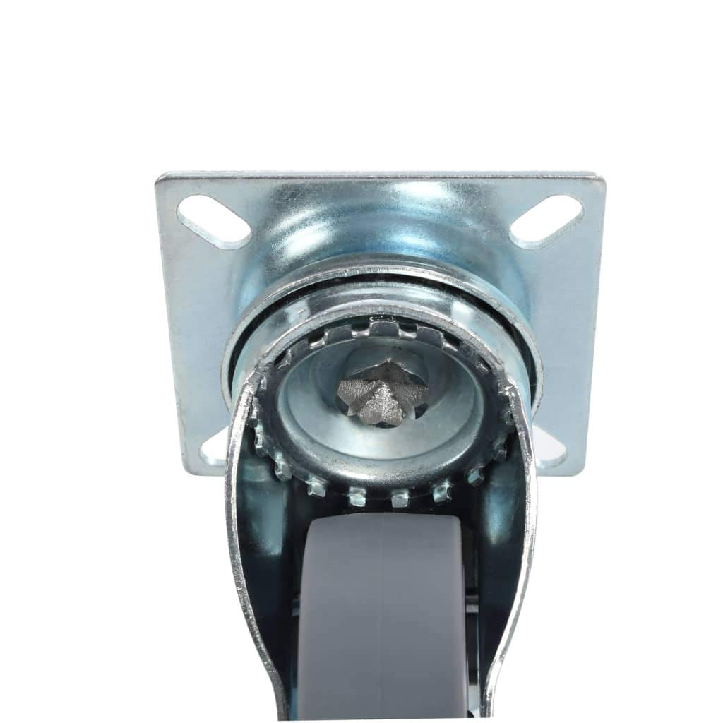 vidaXL Lenkrollen 75 mm mit Bremse Möbelrollen 8 Stück