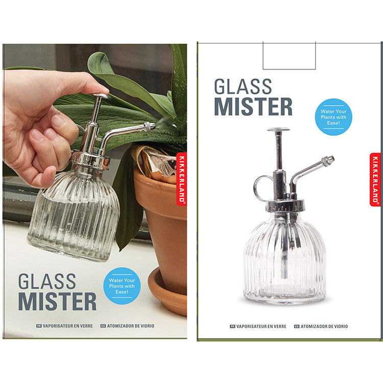 Kikkerland Home Pflanzensprüher Glas Mister mit Pumpe