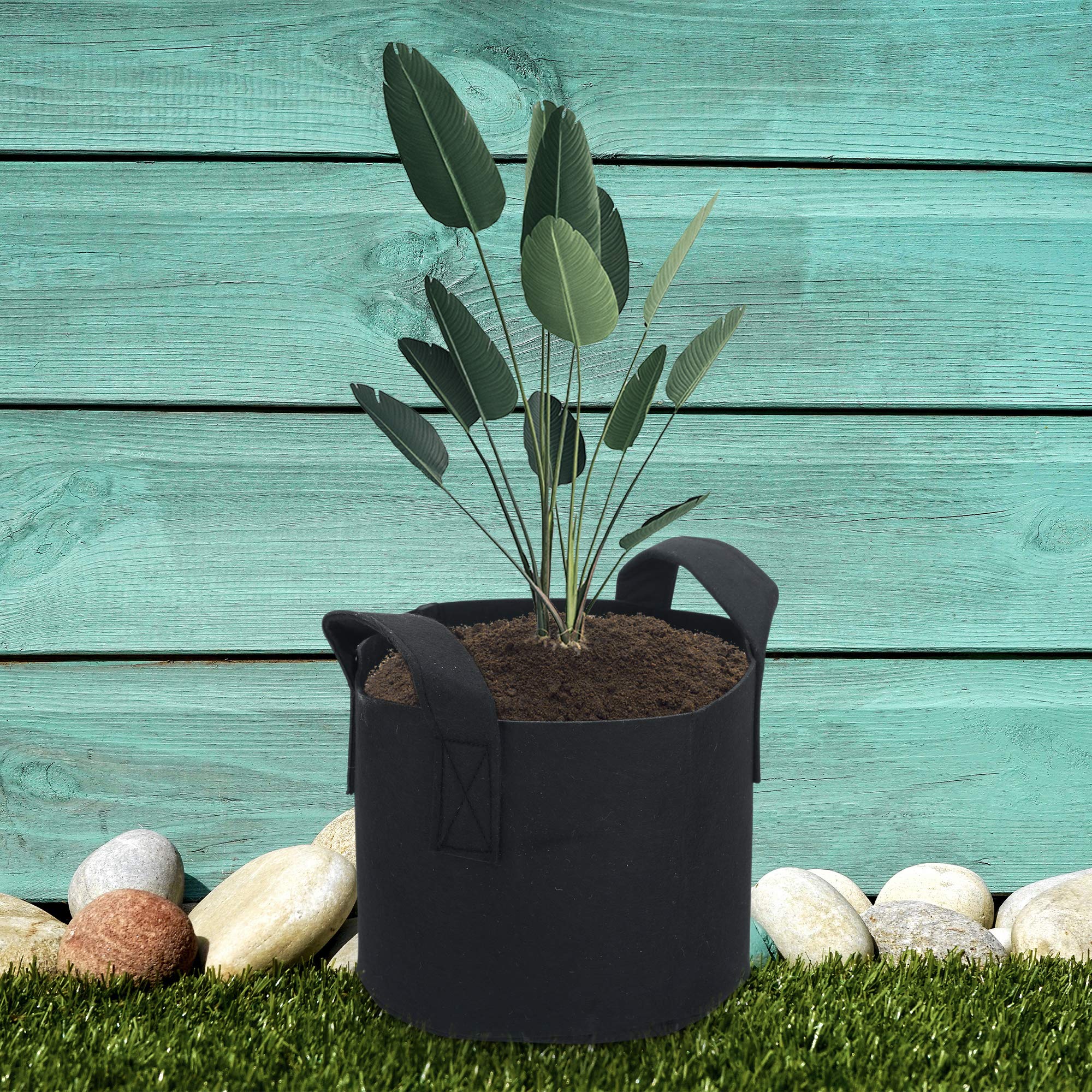Intirilife Garten Pflanzsack Vlies 75 L 55x30 cm 5 Stück