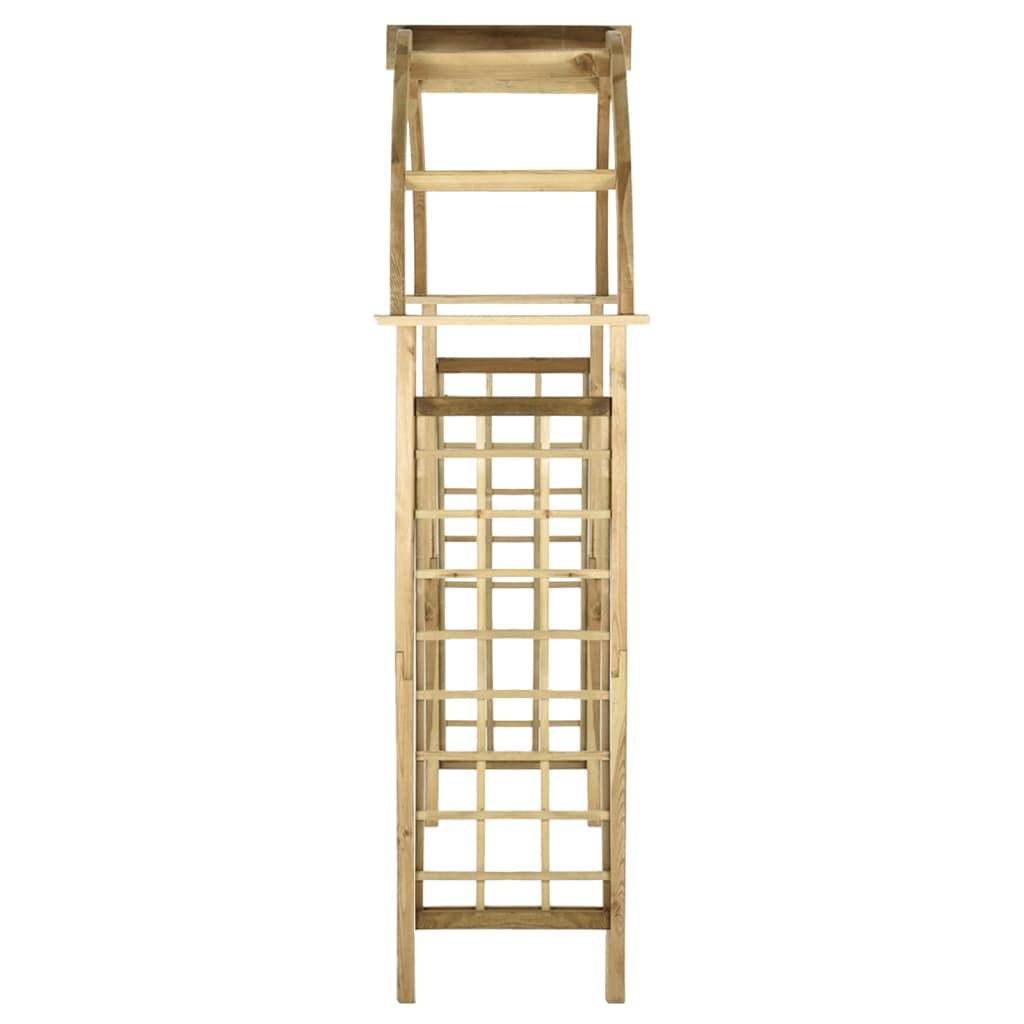 vidaXL Heim & Garten Rosenbogen Kiefer grün 130x215 cm