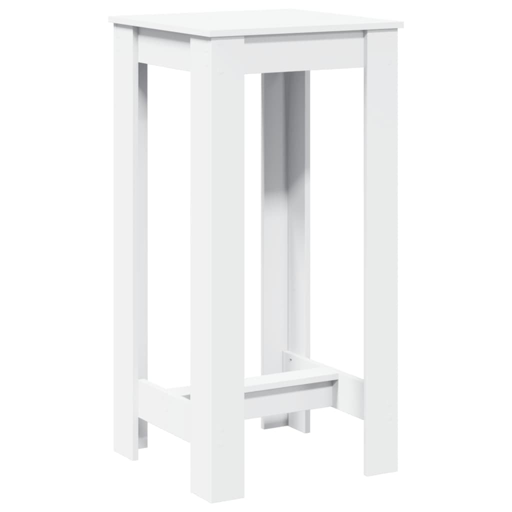 vidaXL Bartisch Weiß 51x50x103,5 cm Holzwerkstoff